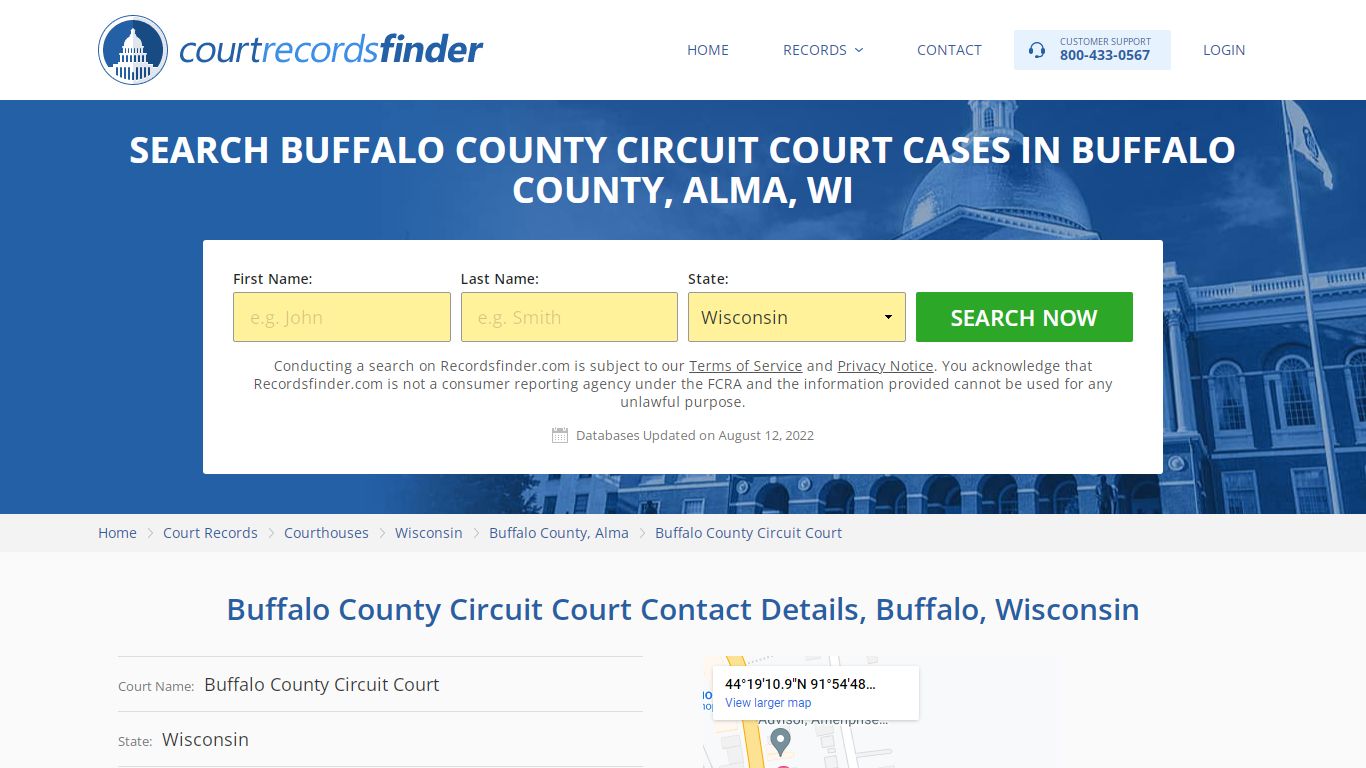 Buffalo County Circuit Court Case Search - Buffalo County ...